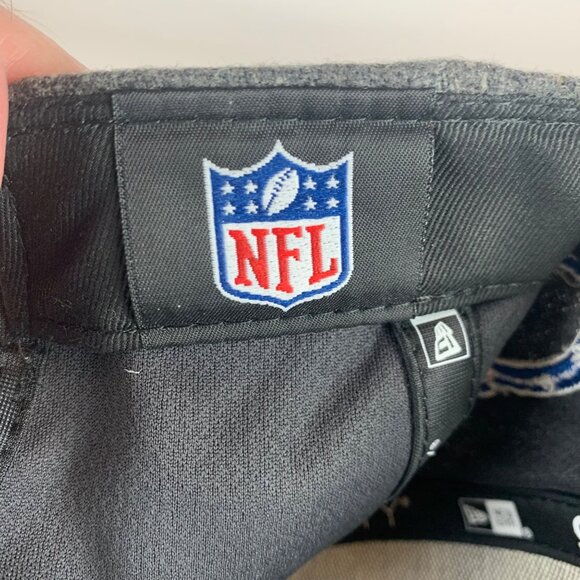 Indianapolis Colts NFL Gray Blue New Era 9Fifty Wool Blend Snapback Hat - Picture 7 of 7